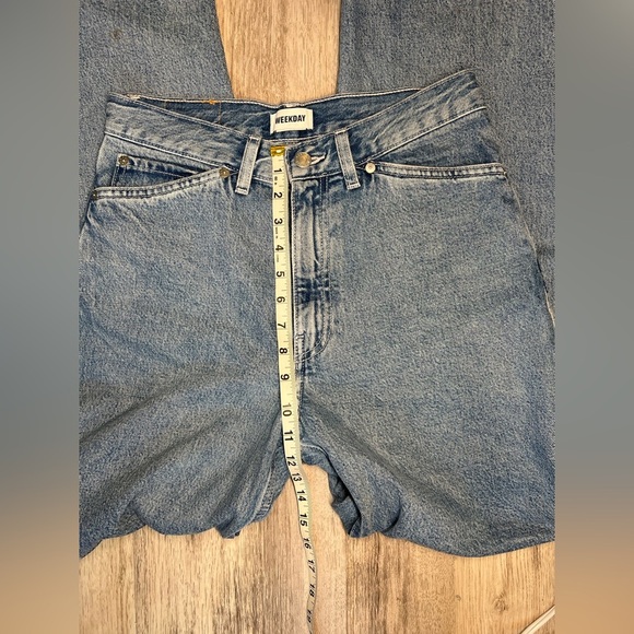 Weekday Women's Light Blue Jeans Size 27 - Picture 7 of 11
